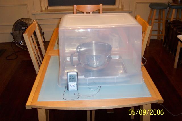 Homemade Dough Proofing Box with Temperature and Humidity