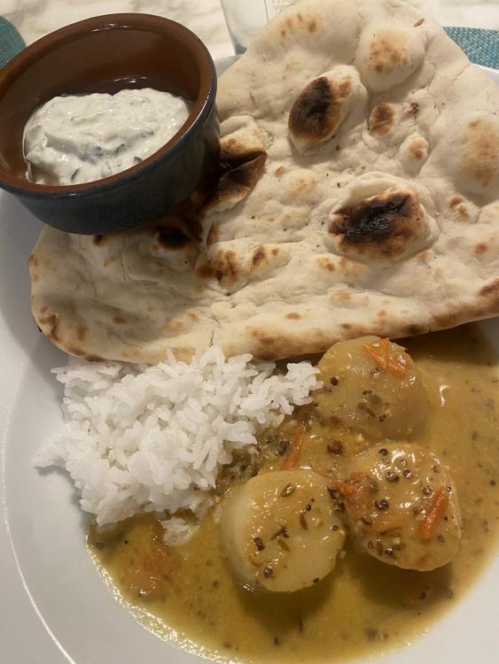 Coconut saffron curry (Vij’s)