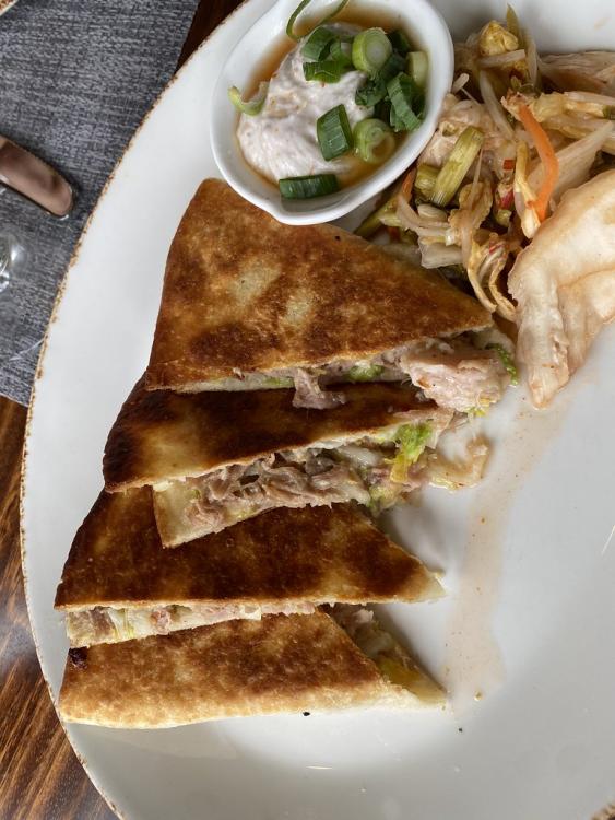 Merriman's kalua pork quesadilla