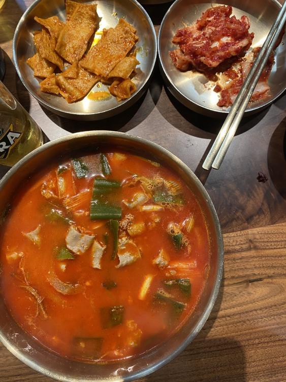 Yukgaejang at Yuk Dae Jang (brisket and tripe)