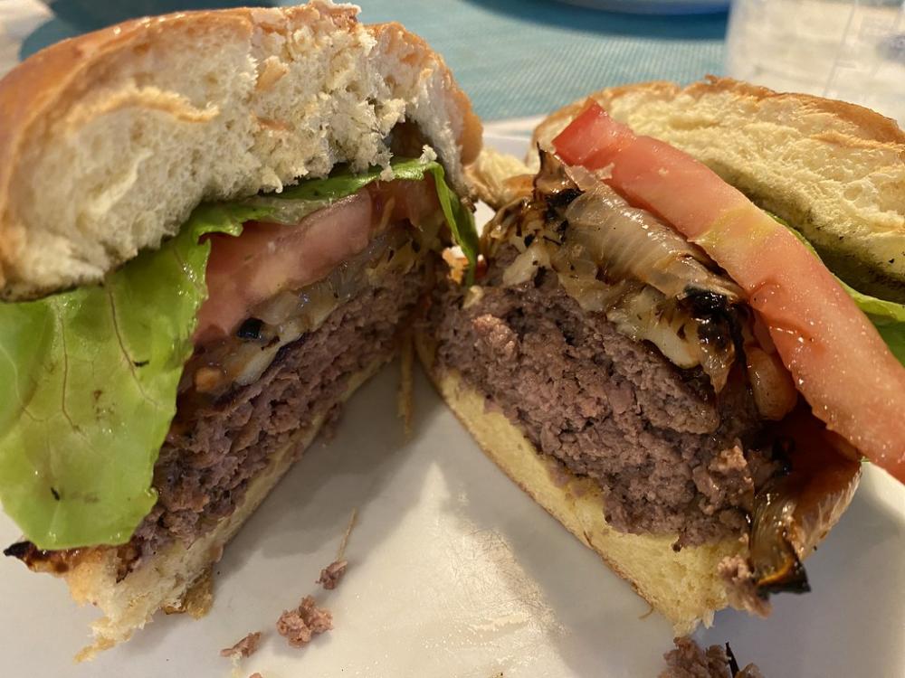 Cheeseburgers with gruyere