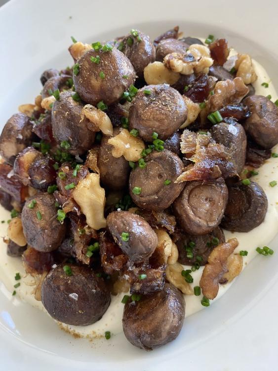 Smoked mushrooms from Zaytinya Jose Andres