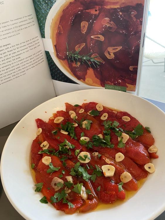 Jose Andres Tapas : roasted bell peppers with sherry vinegar