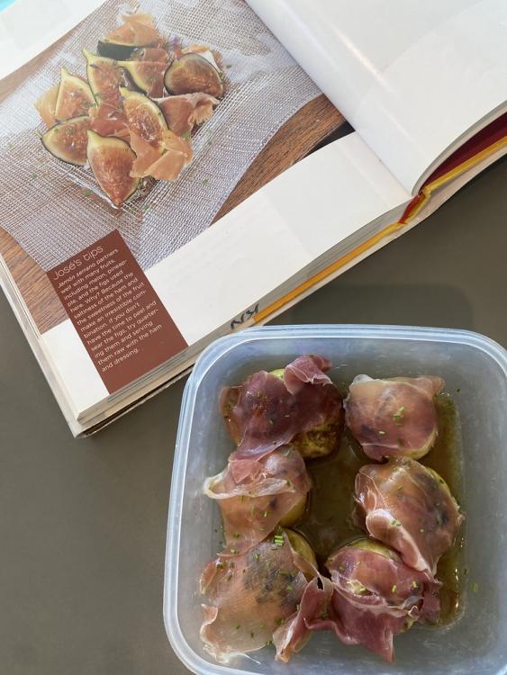 Figs with Spanish ham (Jose Andres Tapas)