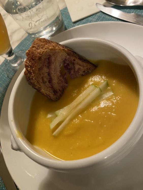 Root vegetable soup (Tom Coliccio)