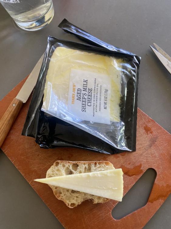 Sheep cheese from Trader Joe's