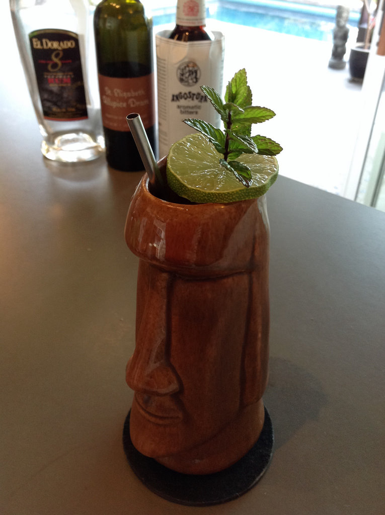 Planter's Punch a la Smuggler's Cove with El Dorado 8 Demerara rum, lime juice, demeraravsyrup, St Elizabeth allspice dram, Angostura bitters #cocktail #cocktails #craftcocktails #tiki #tikidrinks #rum