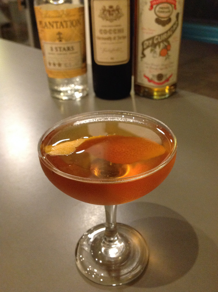 Fair & Warmer (Harry Craddock) with Plantation 3 Stars white rum, Cocchi vermouth di Torino, Pierre Ferrand dry curaçao #cocktail #cocktails #craftcocktails #rum #rumstirred #harrycraddock