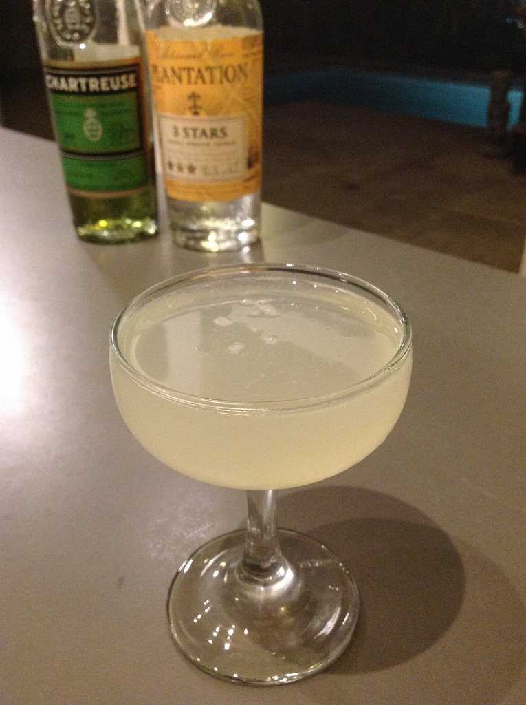 Daisy de Santiago (Charles H Baker) with Plantation 3 Stars rum, lime, simple syrup, green Chartreuse (oops, should have been yellow - tasty nonetheless!) #cocktail #cocktails #craftcocktails #daiquiri #rum #chartreuse