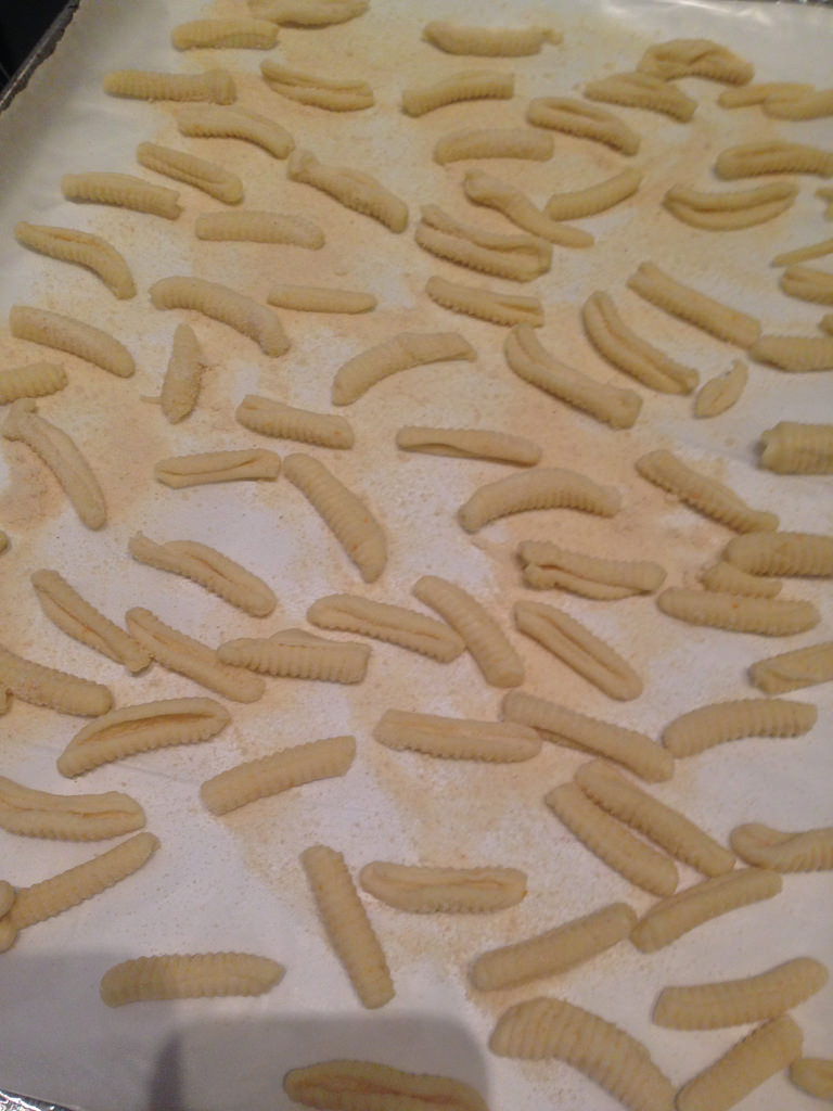 Making ricotta cavatelli