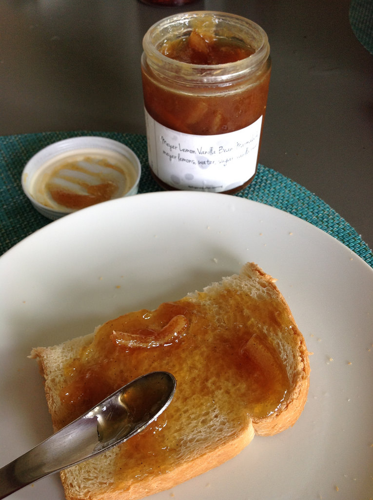 Waters catering Meyer lemon vanilla bean marmalade