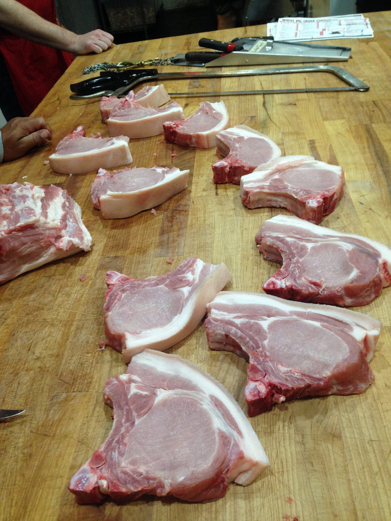 Butchery class at Heart & Trotter