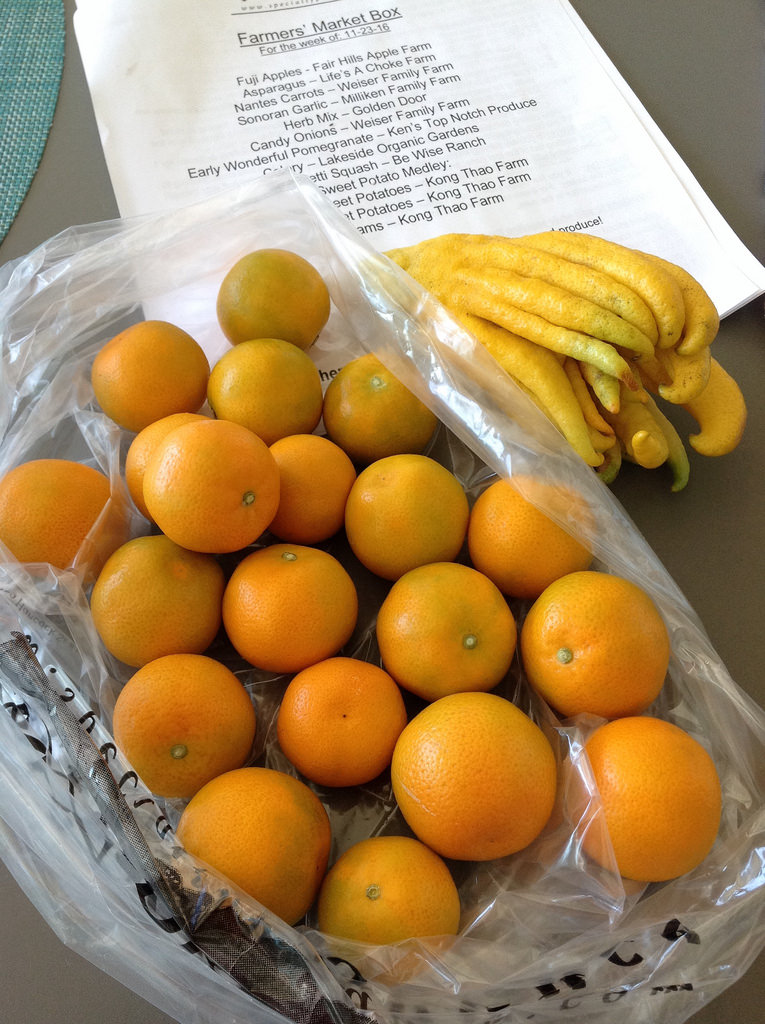 Calamondins and Buddha's Hand from Specialty Produce