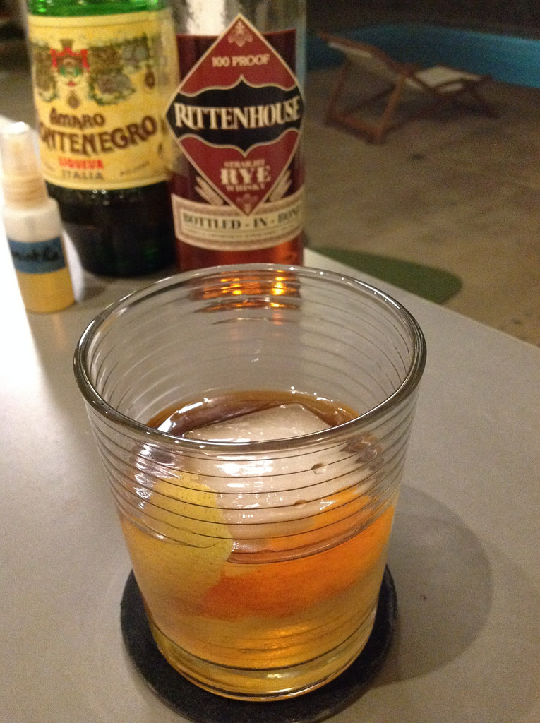 DiMaggio with Rittenhouse rye, amaro Montenegro, simple syrup, absinthe