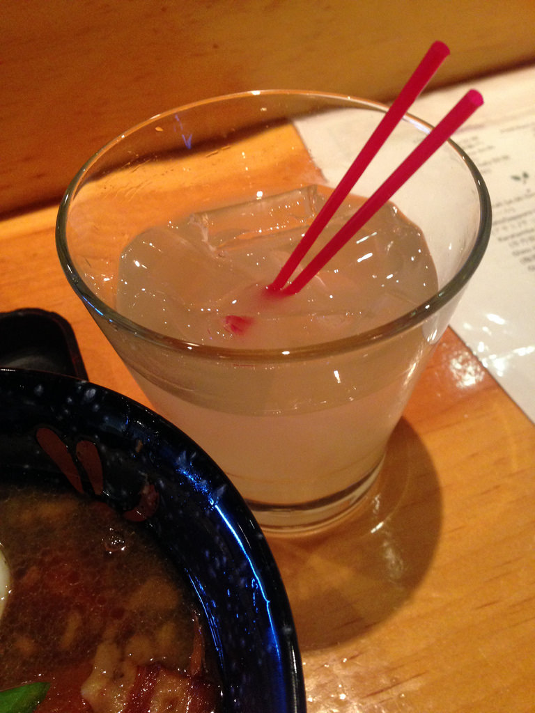 Yuzushu (yuzu "wine") at Wa Dining Okan