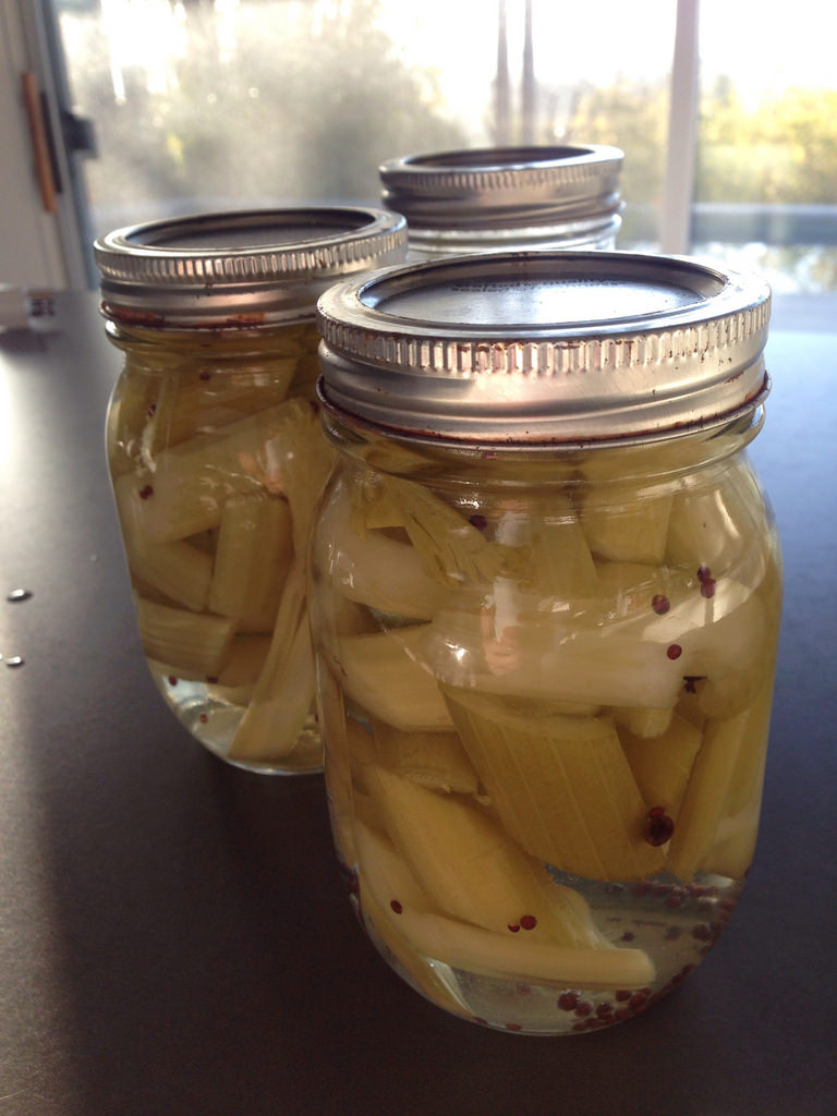 Pickled celery using the sous vide