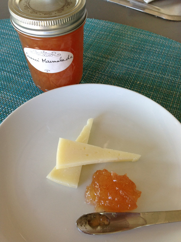 Machego anejo and quince marmalade