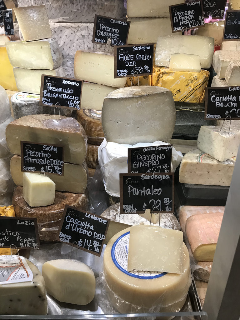 Cheeses at Eataly Chicago