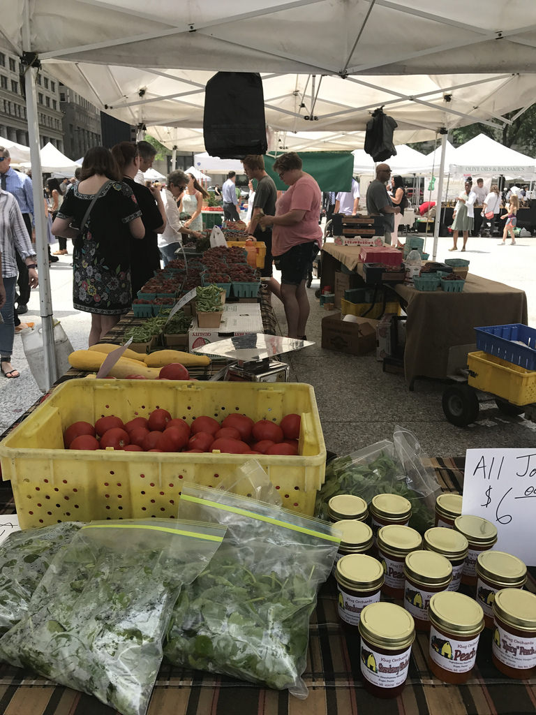 Farmers market in Chicago