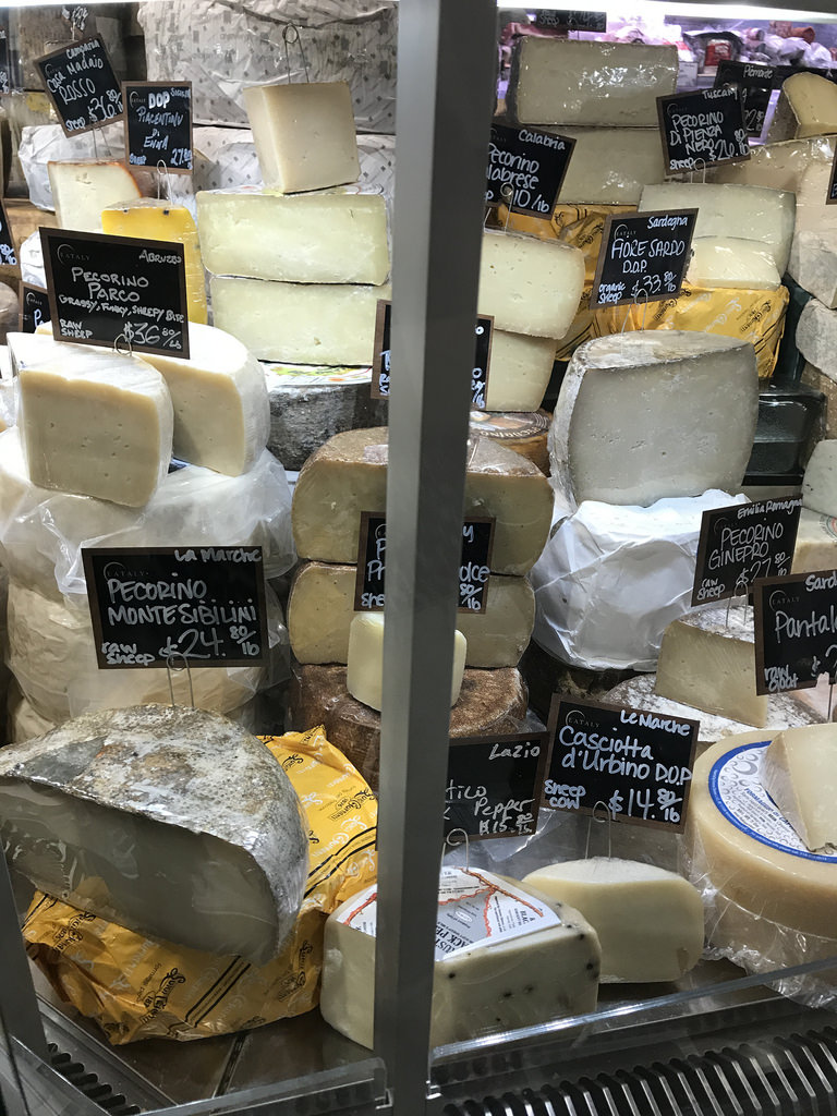 Cheeses at Eataly Chicago