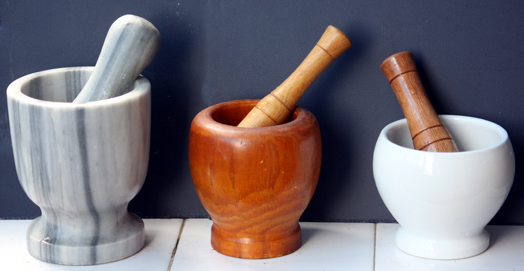 A mortar and pestle is non-negotiable