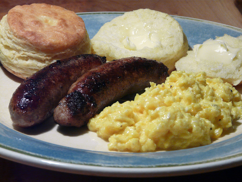 Biscuits%2C%20Sausage%20and%20scrambled%