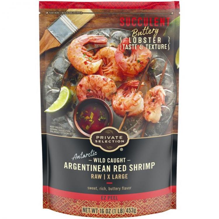 Private Selection Extra Large Easy Peel Buttery Wild Caught Argentinean Red Raw Shrimp