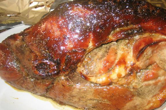 Roasted Fresh Ham with Cane Syrup Glaze.jpg