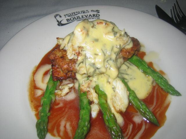 Veal topped with Jumbo Lump White Crabmeat and a Bernaise Sauce.JPG