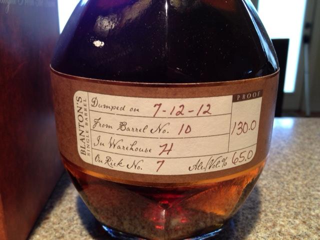 Blantons straight from the barrel 2.JPG