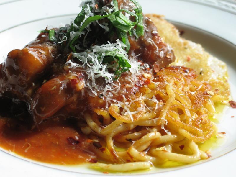 Polenta, Pork Neck Bones and Fried Pasta.jpg