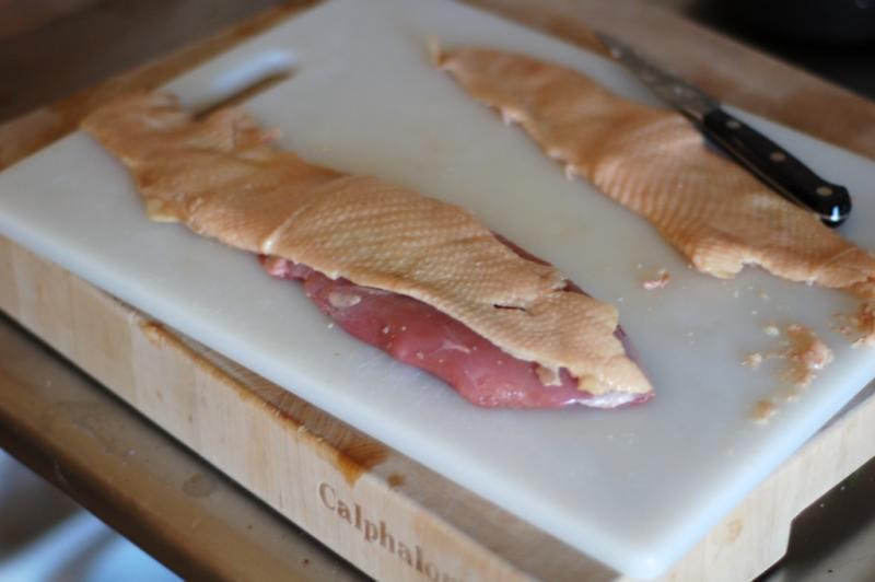 Duck Breast - 2 - Laying out skin.jpg