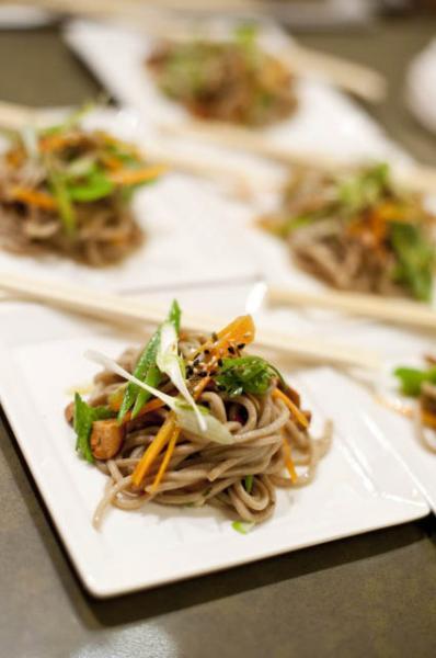 Chilled soba salad, carrot, sesame, snowpeas, cilantro, chilis - copyright Evan Sung.jpg