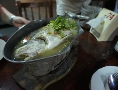 Lek Seafood - Poached Seabass in lime.JPG