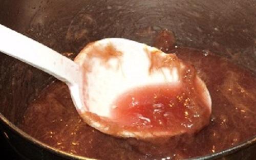 Rhubarb ice cream sauce fibers.jpg