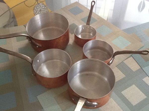 Tinned copper sauce pan