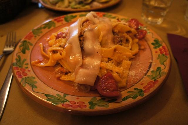 Osteria Furlani - Pasta - pancetta, lardo, tomato.JPG