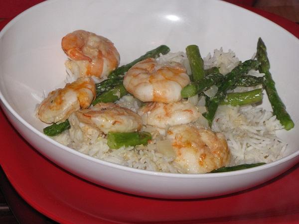 Shrimp asparagus rice Bolivar.jpg