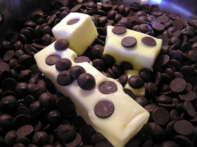 melting butter and chocolate for buttercream.jpg