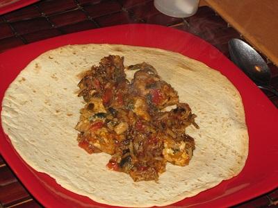 Chicken leftovers in tortilla.jpg