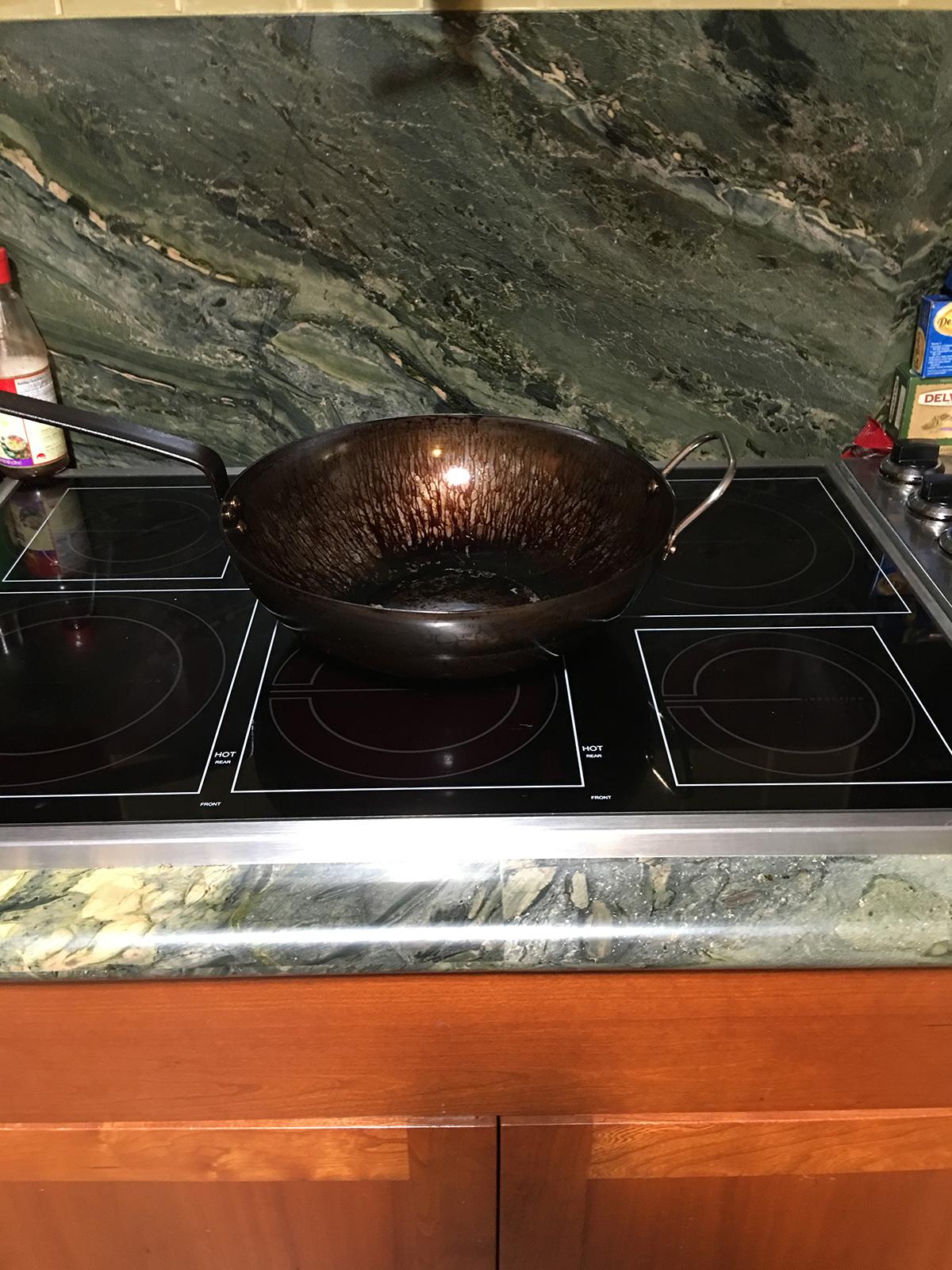 Seasoning a Wok on an Induction Cooktop