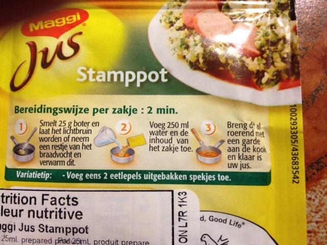 Silvo Spice Mix - Stamppot Hutspot 25g - The Dutch Shop