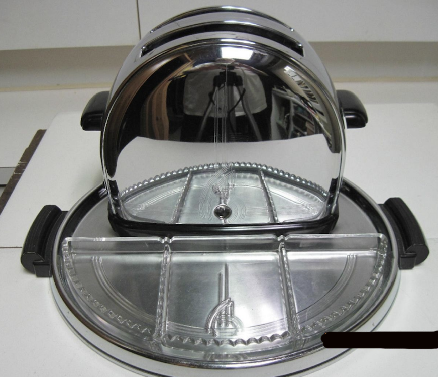 Sunbeam tray with toaster and glass inserts..png