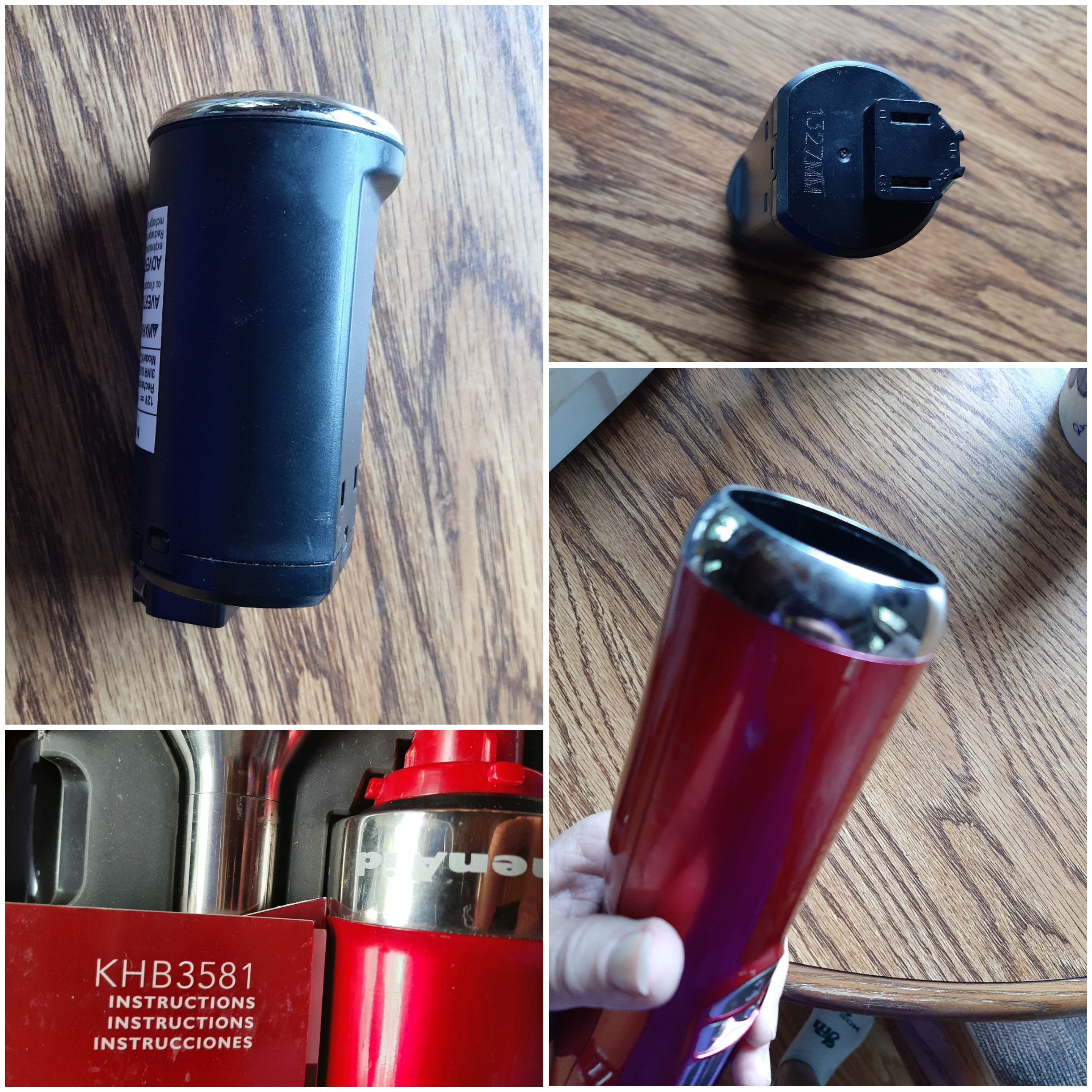 Battery failed for Kitchenaid KHB3581 immersion blender -- now