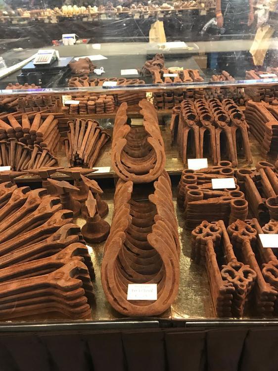 Rusty Tools Made from Chocolate, Bruges, Belgium