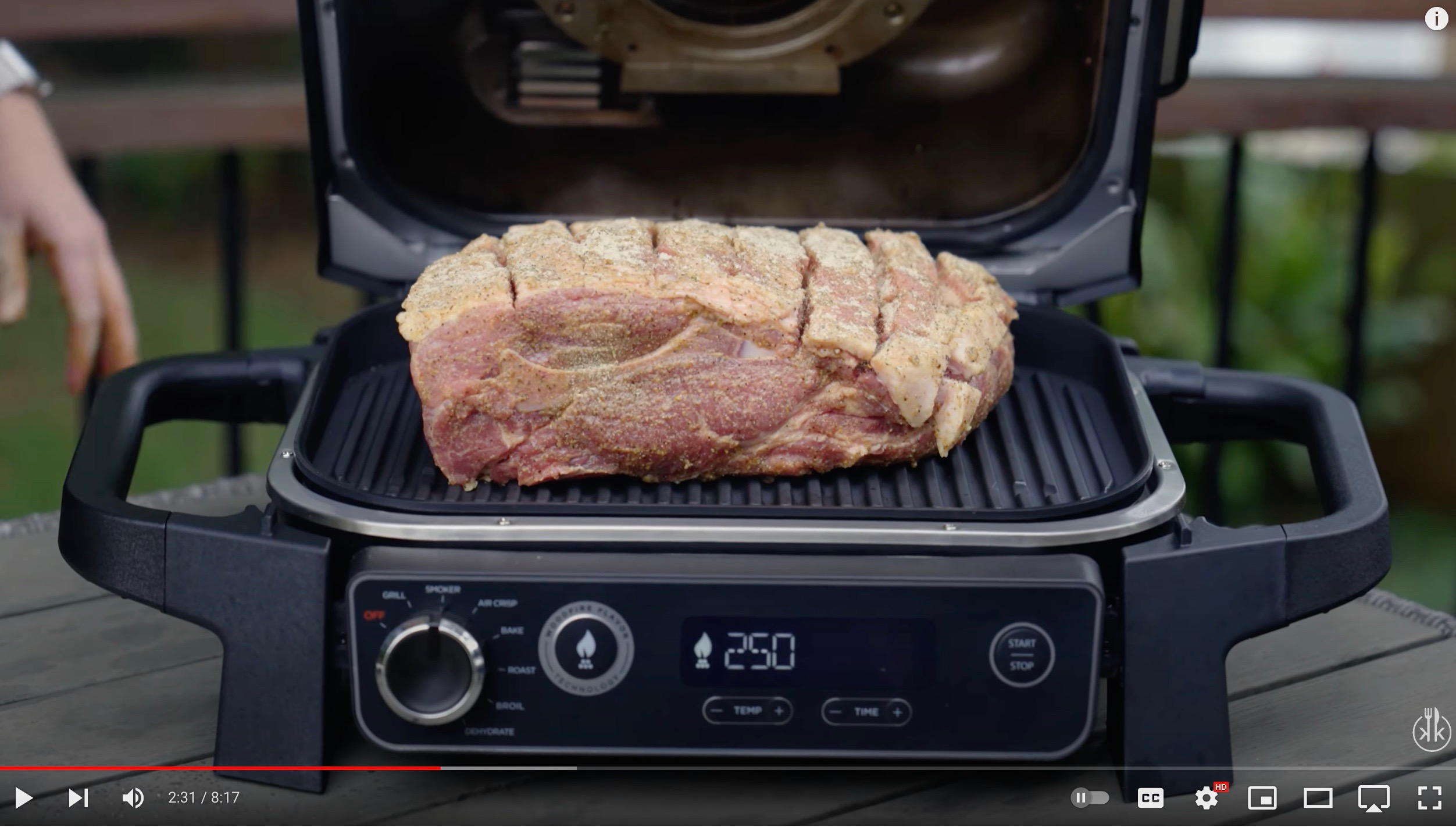 The Ninja Foodi XL Pro indoor grill is perfect for apartment