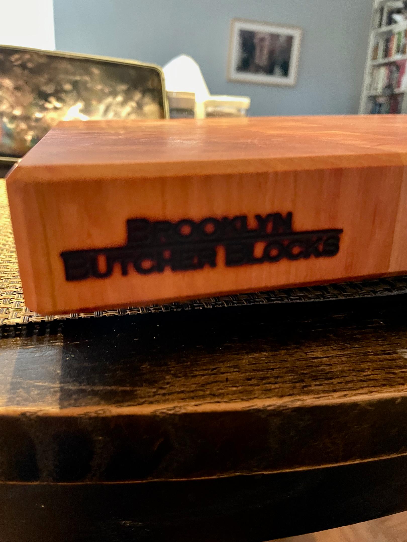 Brooklyn Cutting Board Mahogany Wood End Grain Handmade
