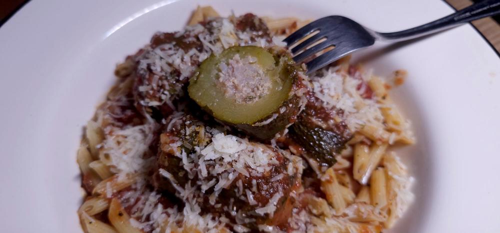 Penne with stuffed zucchini August 1st, 2025 1.jpg