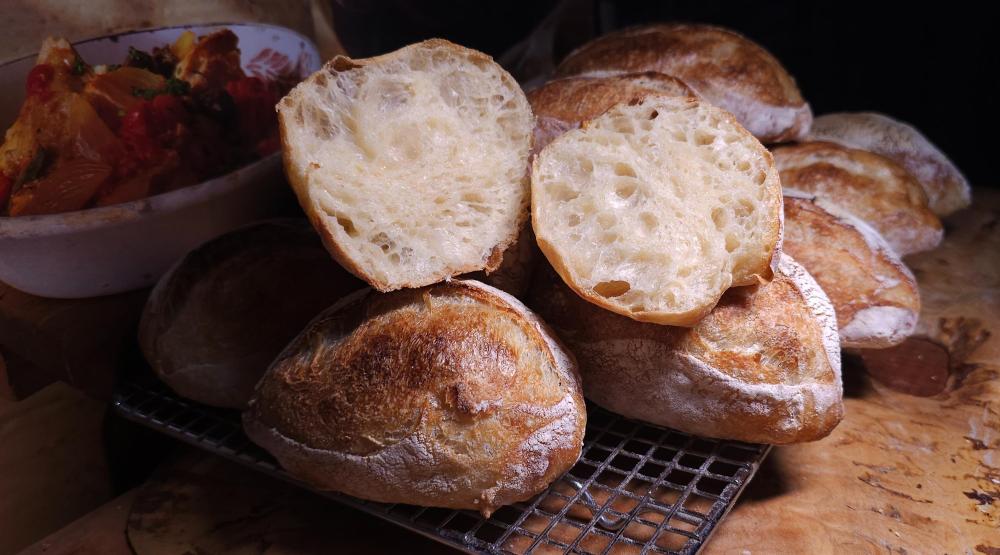 Sourdough small rolls Dough in fridge from Sept 21st , baked September 24th, 2025  2.jpg